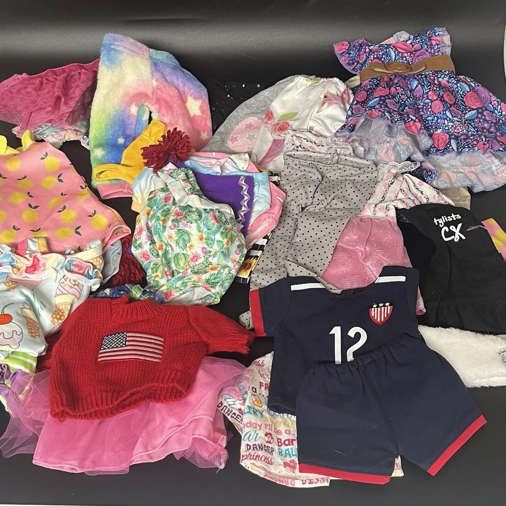 18" Doll Clothes Large Lot - Unmarked (1 lb)